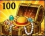 The One Piece treasure from square 100